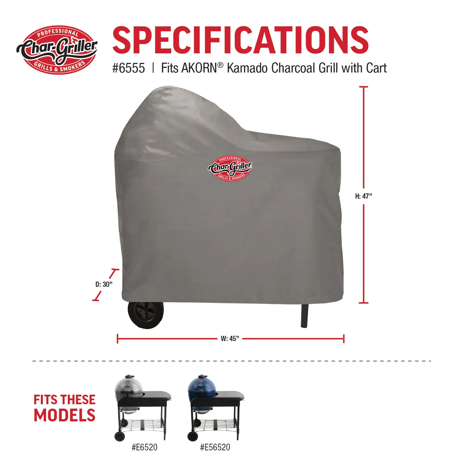 AKORN® Kamado Cart Style Grill Cover