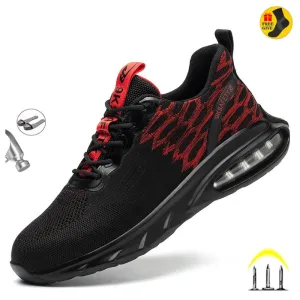 Breathable Men Work Safety Shoes Security Steel Toe Cap Working Boots Construction Indestructible Sneakers Man Shoes Footwear