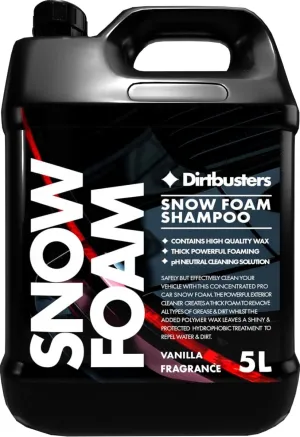 Dirtbusters pH Neutral Snow Foam Car Shampoo With Wax, Vanilla (5 Litre)