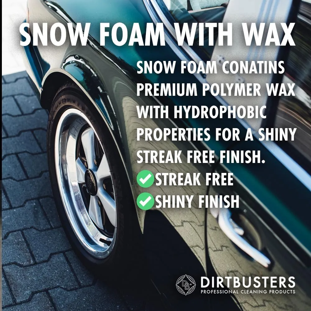 Dirtbusters pH Neutral Snow Foam Car Shampoo With Wax, Vanilla (5 Litre)