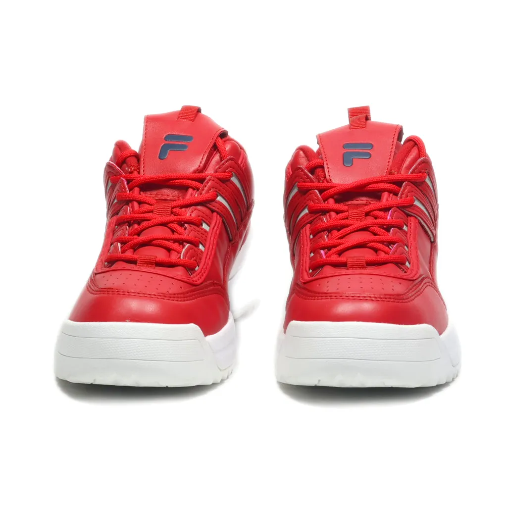 Fila Sport Shoes Leather Red Colour For Women