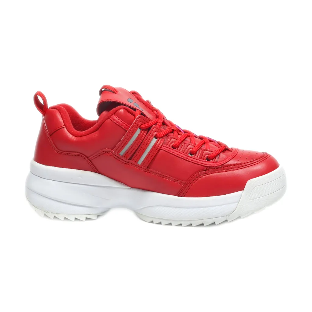 Fila Sport Shoes Leather Red Colour For Women