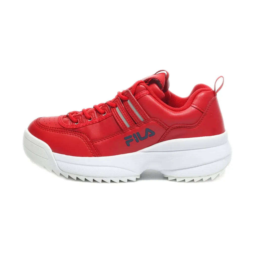 Fila Sport Shoes Leather Red Colour For Women