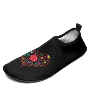 Floral Owl Sockamoccs Kid's Sockamoccs Slip On Shoes