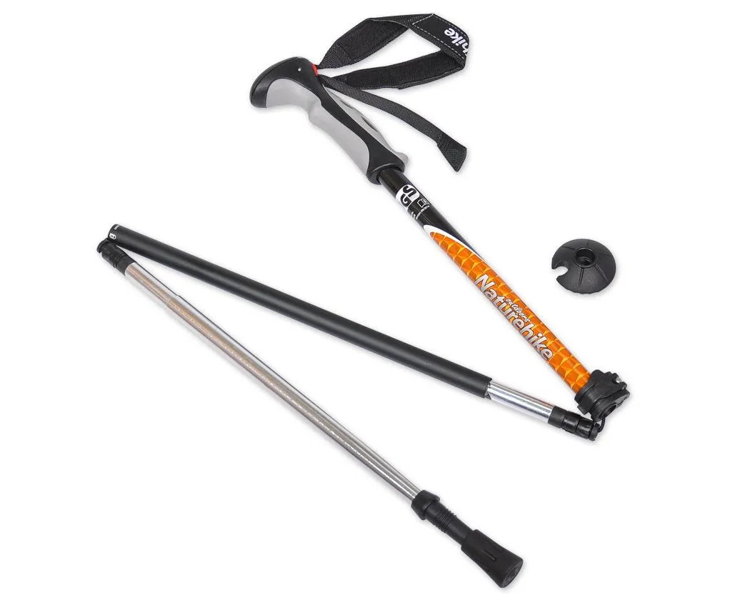 Folding Hiking Stick - Orange