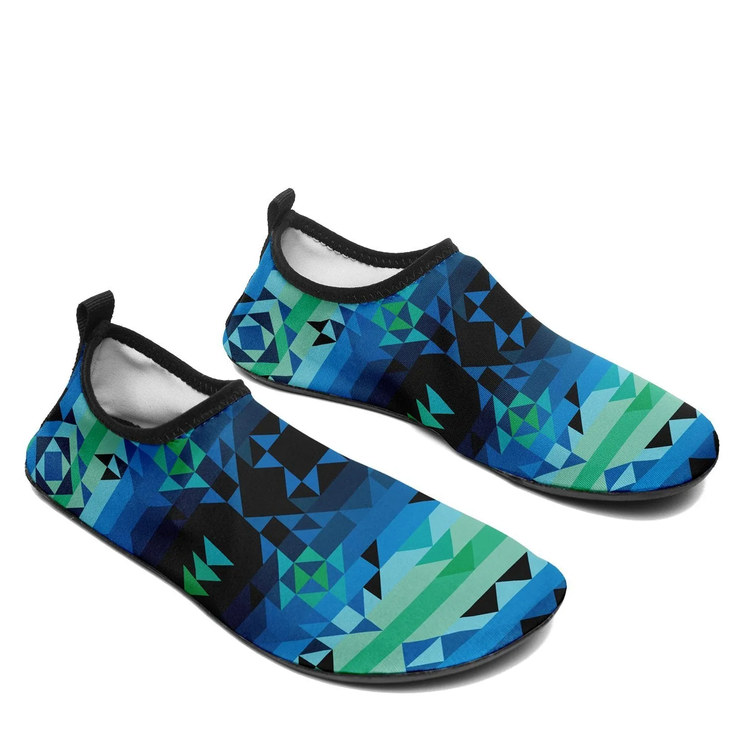 Green Star Kid's Sockamoccs Slip On Shoes