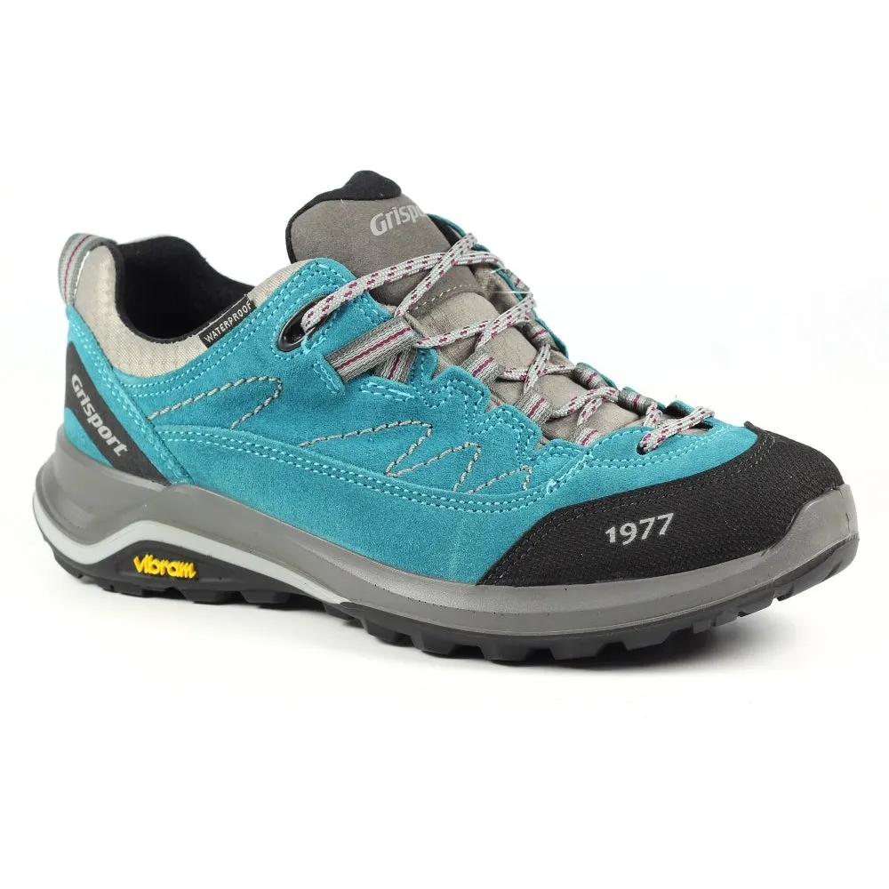 Grisport Lady Rimini Pale Blue Womans Lace Up Nubuck Walking Hiking Shoes