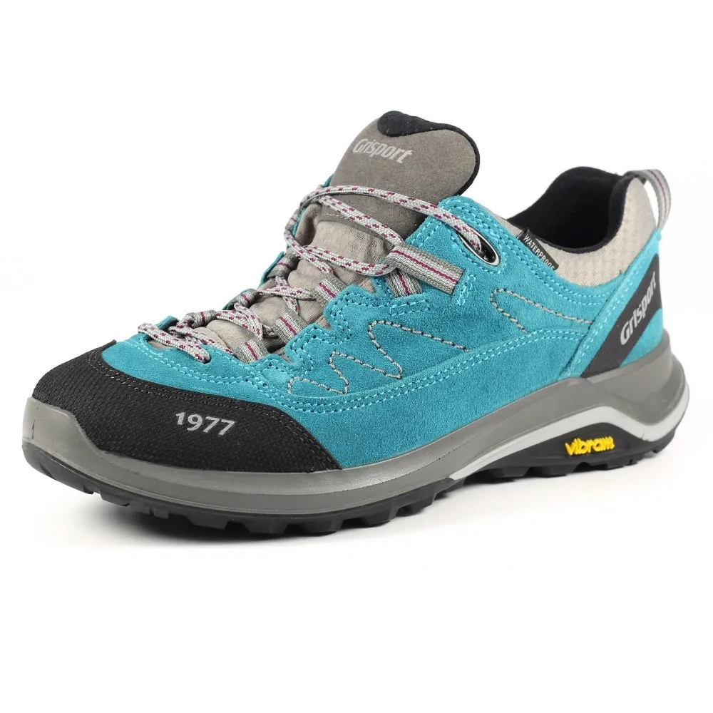 Grisport Lady Rimini Pale Blue Womans Lace Up Nubuck Walking Hiking Shoes