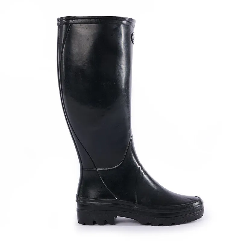 Le Chameau Giverny Jersey Lined Ladies Boot - LIMITED EDITION - Noir