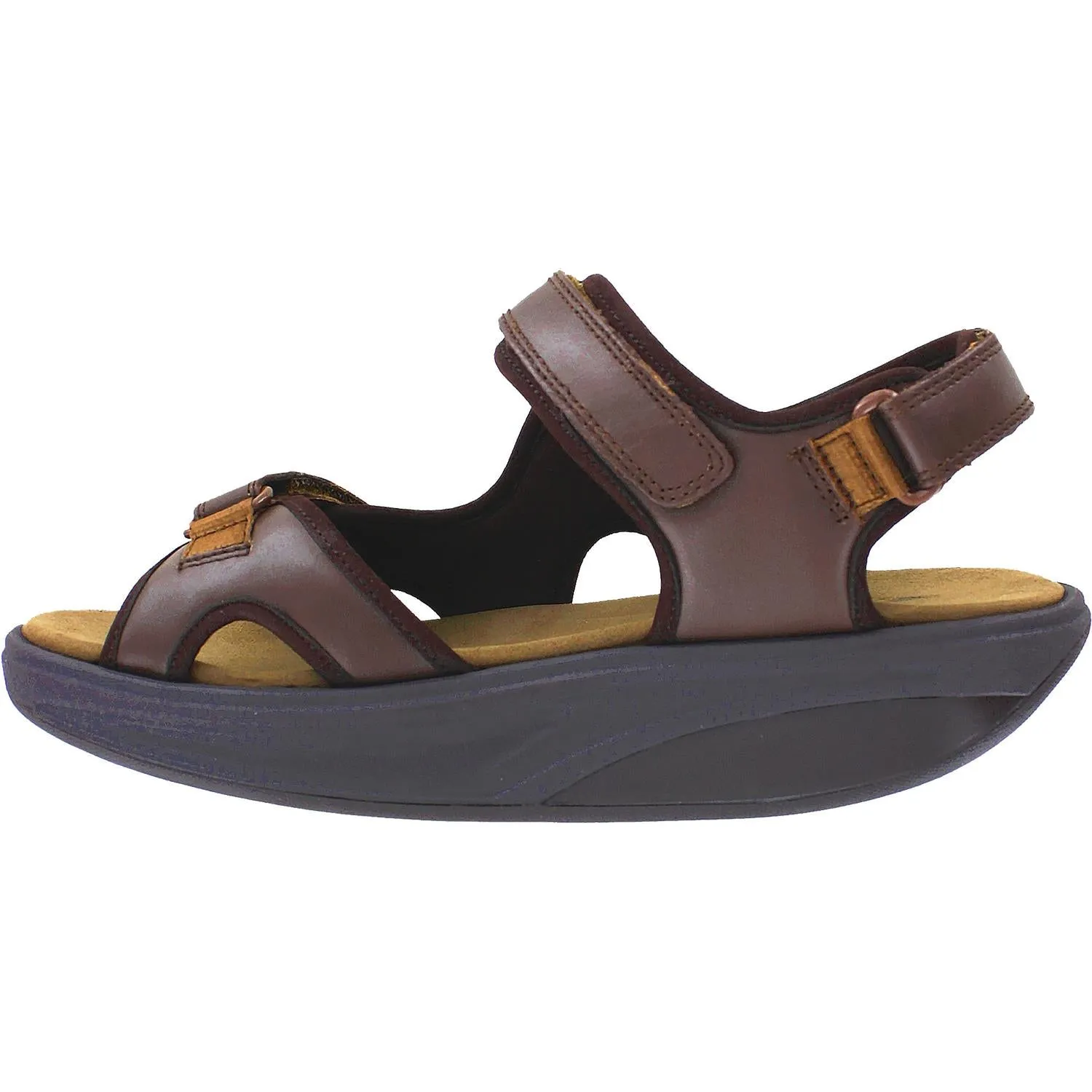 Men's MBT Kisumu 3S Chocolate Brown Leather