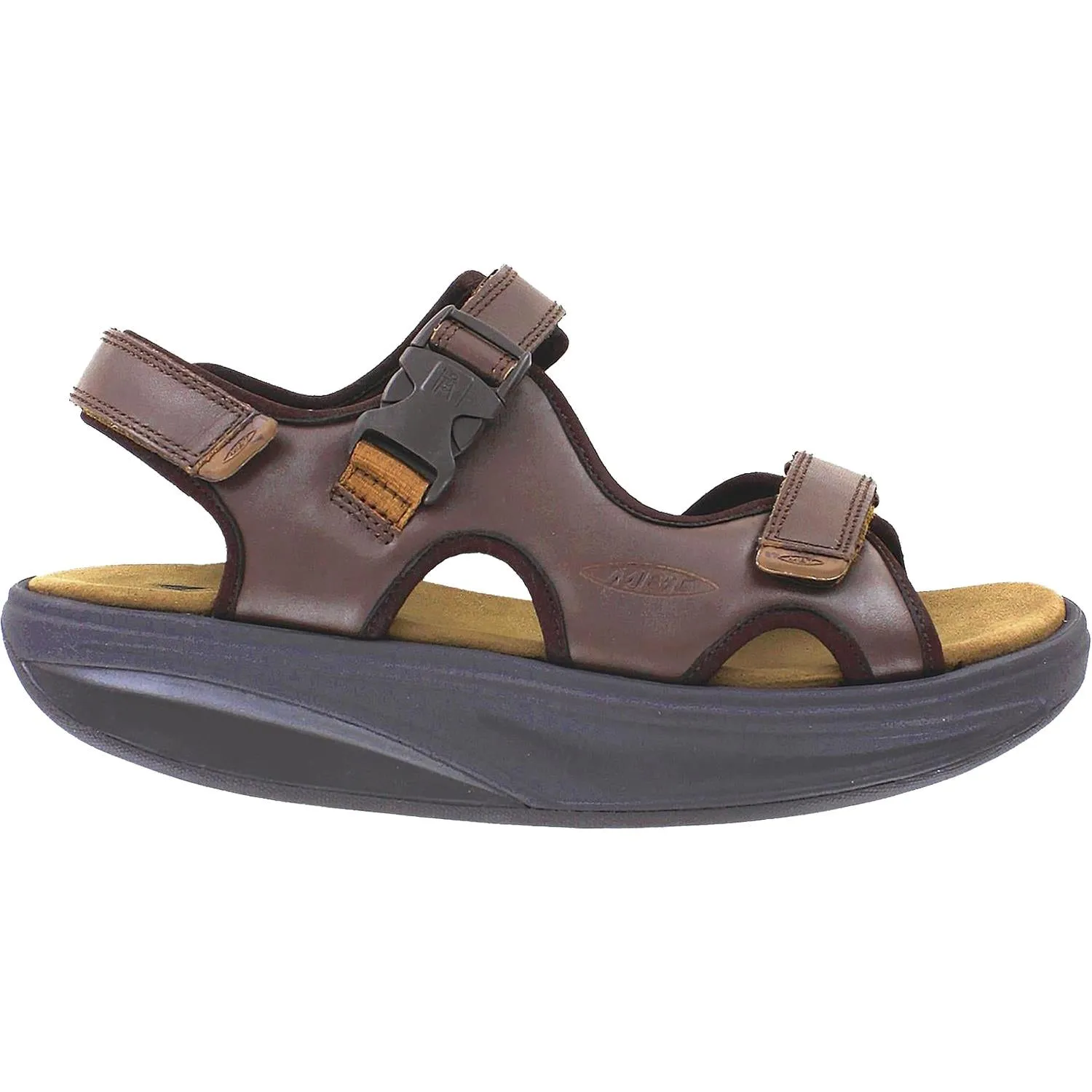 Men's MBT Kisumu 3S Chocolate Brown Leather