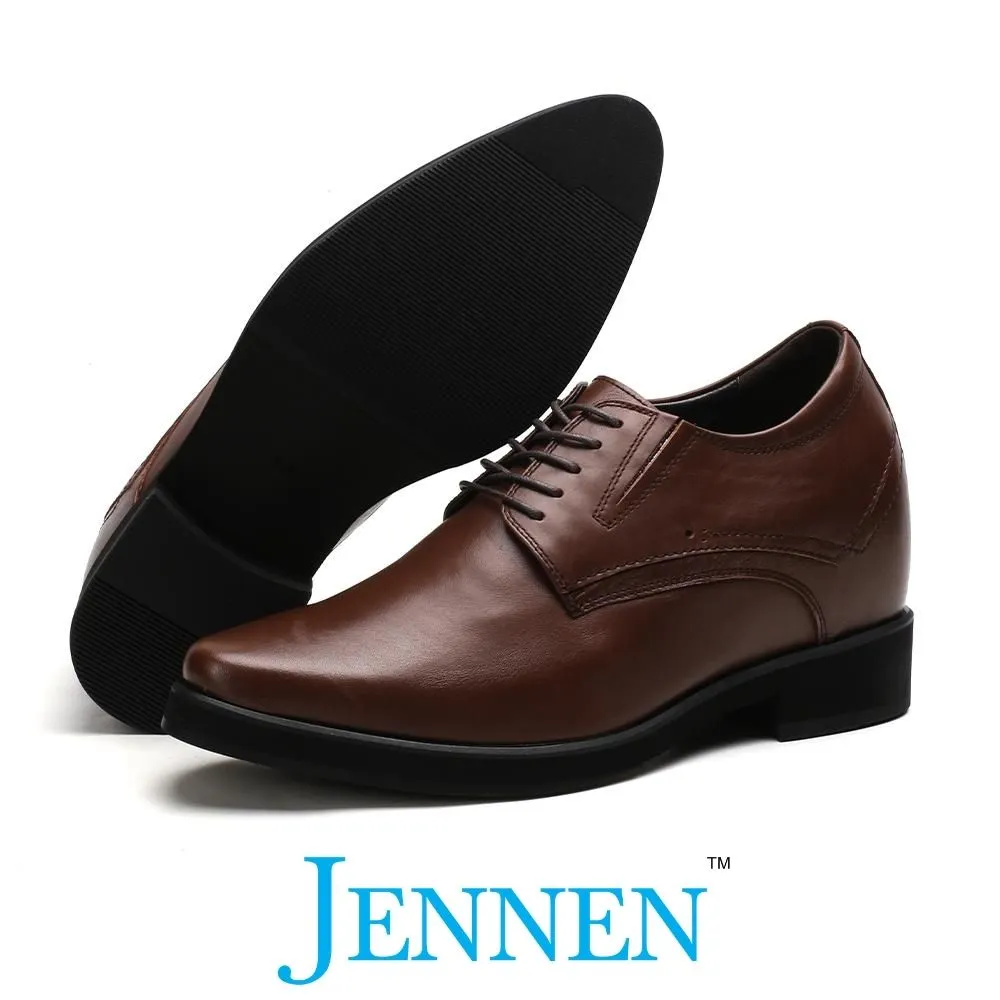 Mr. Rachmaninoff Brown 10cm | 4 inches Tallest Platform Shoes Men