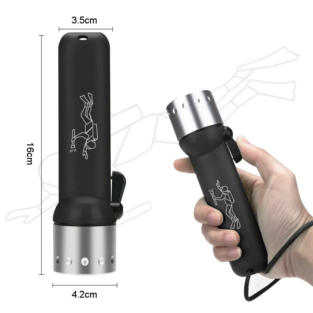 Professional Underwater Diving Flashlight - various colours