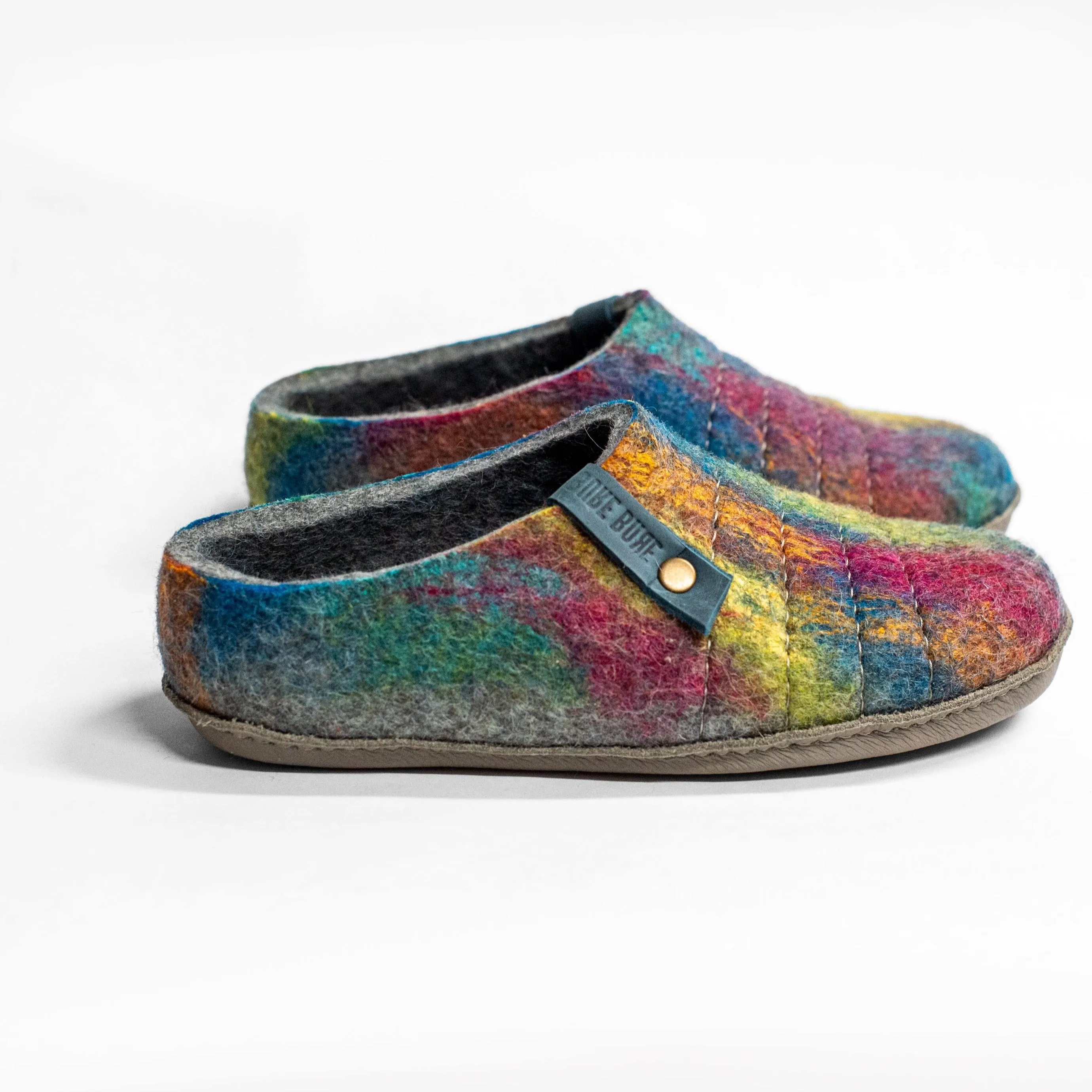 Slip-On Slippers SEMI-Rainbow/grey COCOON