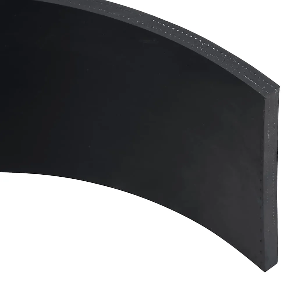 vidaXL Rubber Edge for Snow Plow Black 150x15x1 cm