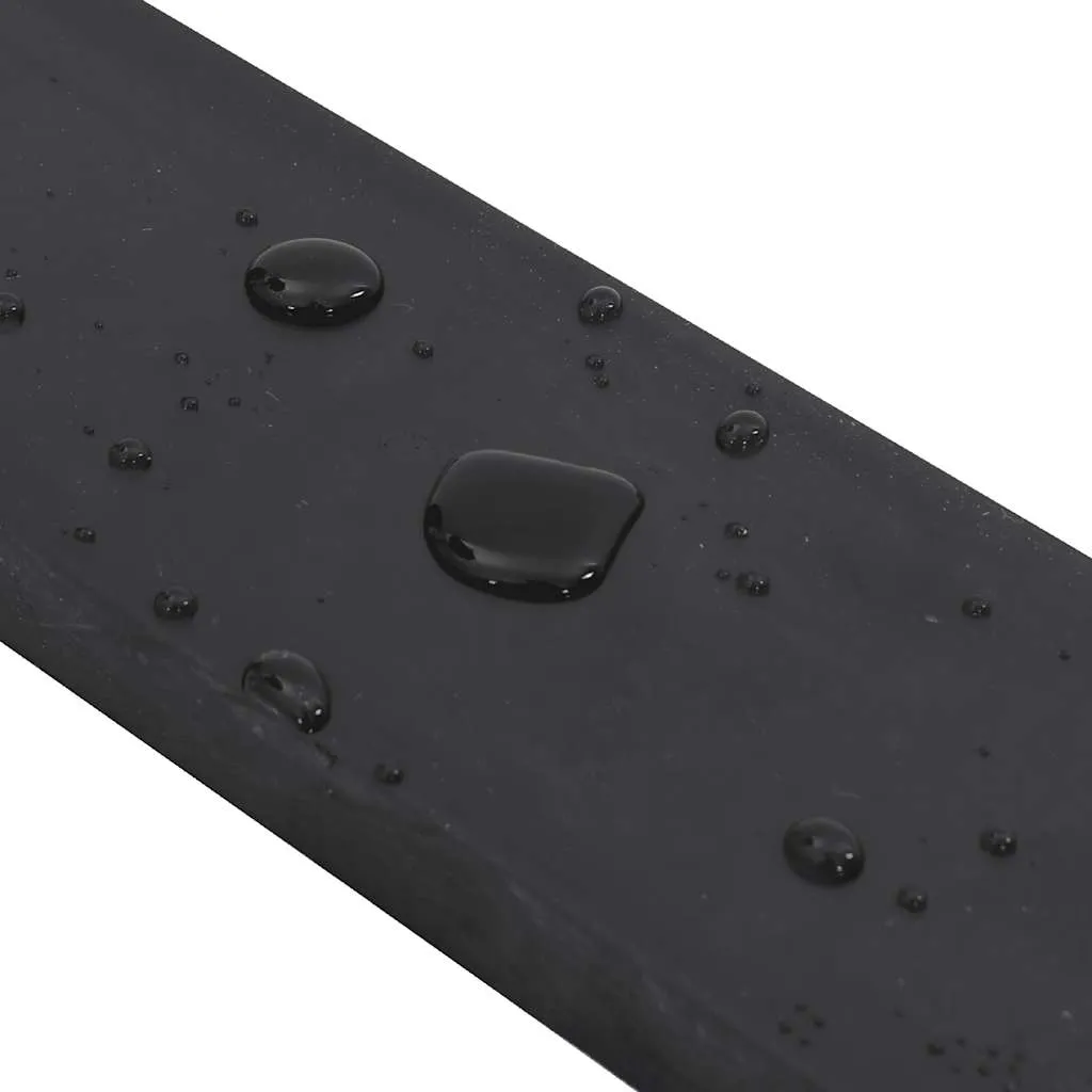 vidaXL Rubber Edge for Snow Plow Black 300x10x2 cm