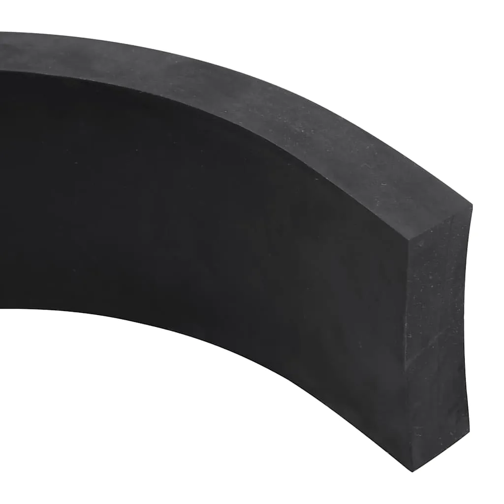 vidaXL Rubber Edge for Snow Plow Black 300x10x2 cm