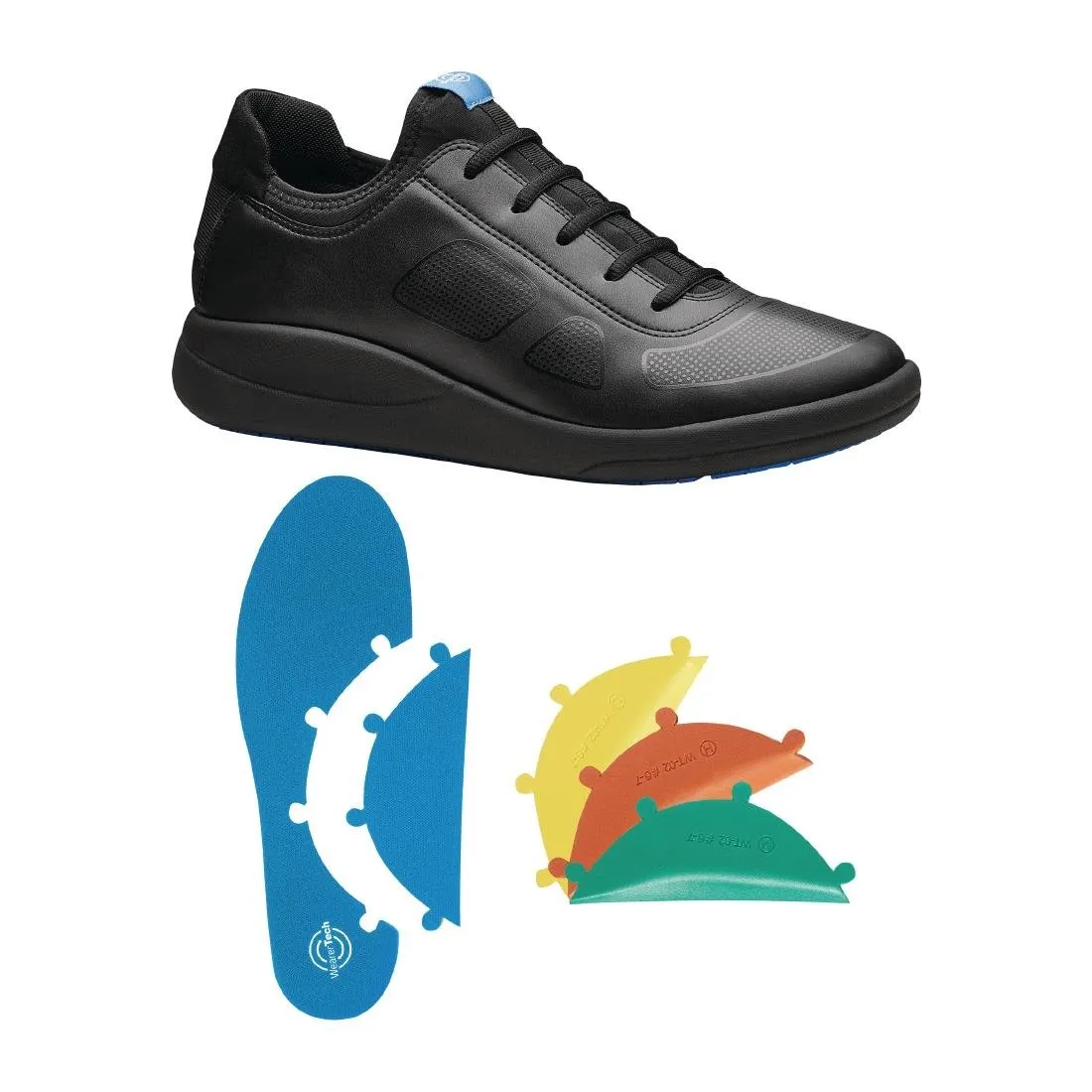 WearerTech Transform Trainer Black/Black with Modular Insole Size 46 - BB743-46