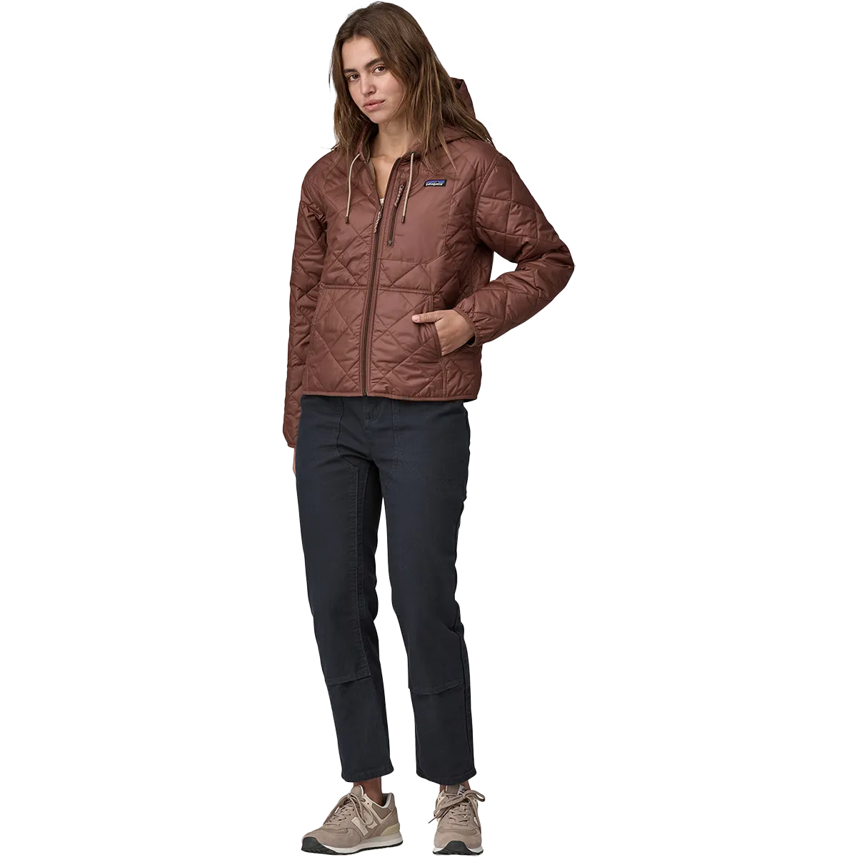 Women's Diamond Quilt Bomber Hoody