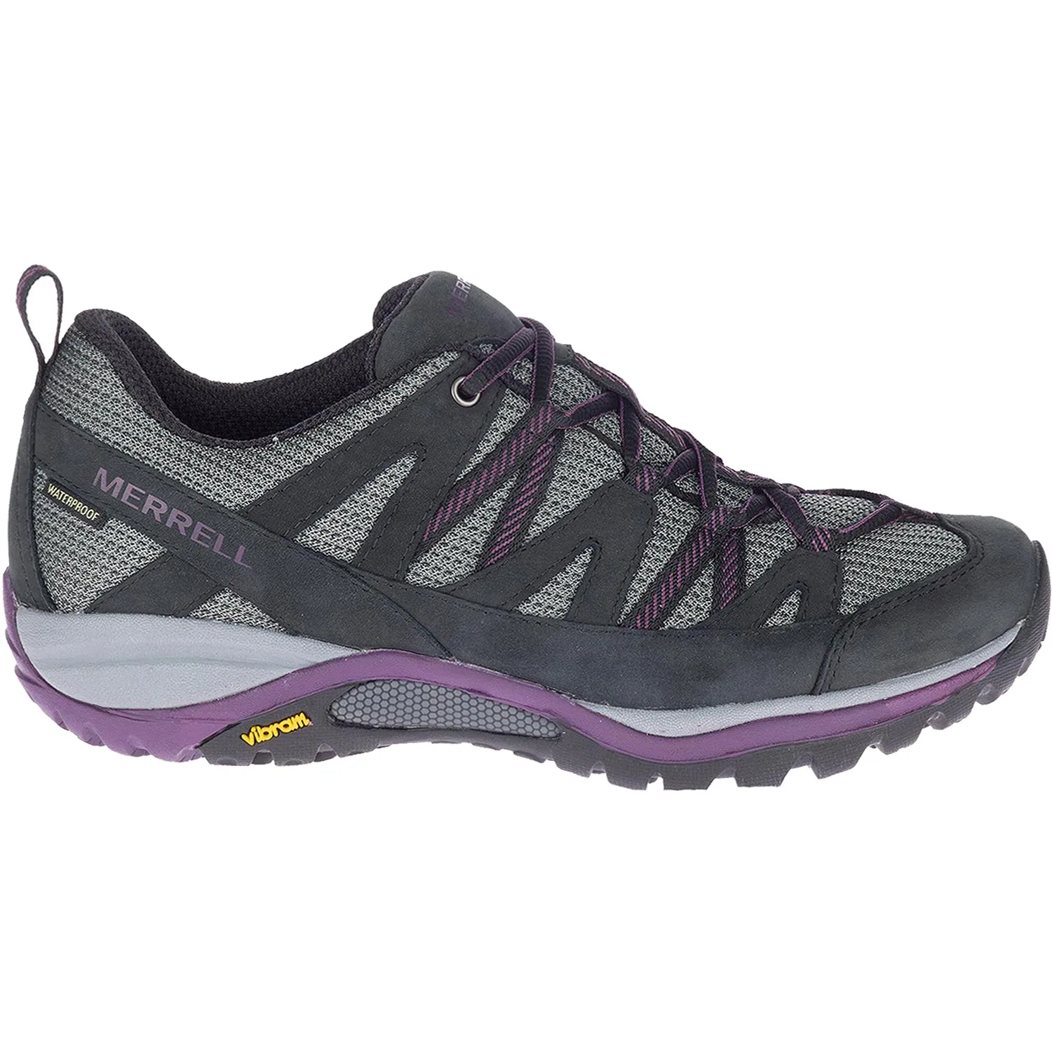 Women's Merrell Siren Sport 3 Waterproof Black/Blackberry Leather/Mesh